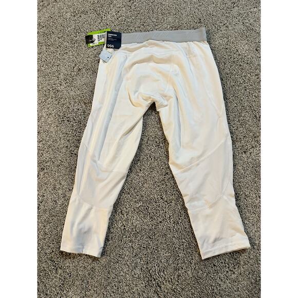 DSG Men’s 3/4 Compression Pants, White Size Medium NEW with Tags - Picture 5 of 6